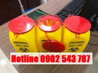 Hộp nhựa 1,5 lít an toàn đựng kim tiêm y tế Hộp nhựa 1,5 lít an toàn đựng kim tiêm y tế