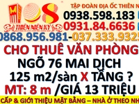Cho thuê sàn văn phòng tầng 3456 tại ngõ 76 mai dịch 150m2/sàn Cho thuê sàn văn phòng tầng 3456 tại ngõ 76 mai dịch 150m2/sàn