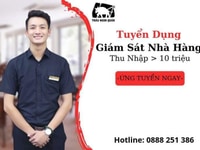 Nhà hàng Trâu Ngon Quán tuyển giám sát nhà hàng cao cấp 7-10tr Nhà hàng Trâu Ngon Quán tuyển giám sát nhà hàng cao cấp 7-10tr