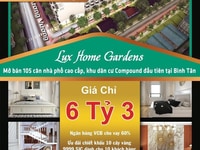 Suất nội bộ nhà phố Lux Home Garden Q8 tặng 1 cây vàng mở bán đợt 1 CĐ Suất nội bộ nhà phố Lux Home Garden Q8 tặng 1 cây vàng mở bán đợt 1 CĐ