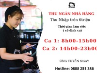 Tuyển 2 bạn nữ thu ngân, ca làm việc cố định, đã có k/n ở Cầu Giấy Tuyển 2 bạn nữ thu ngân, ca làm việc cố định, đã có k/n ở Cầu Giấy