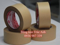 Băng keo giấy nâu da bò, băng keo viết chữ lên được Băng keo giấy nâu da bò, băng keo viết chữ lên được