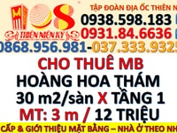 Cho thuê nhà tầng 1 hoàng hoa thám 30m2 mặt tiền 3m Cho thuê nhà tầng 1 hoàng hoa thám 30m2 mặt tiền 3m