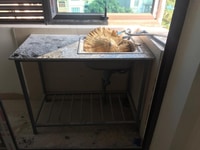 Thanh lý kệ sắt để kê đồ hoặc làm bàn bếp Thanh lý kệ sắt để kê đồ hoặc làm bàn bếp