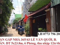 Bán Gấp Nhà 365/43 Lê Văn Qưới, Bình Tân, 5x23.8m, giá 4.95 tỷ tỷ Bán Gấp Nhà 365/43 Lê Văn Qưới, Bình Tân, 5x23.8m, giá 4.95 tỷ tỷ