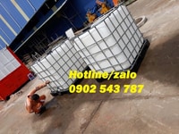Tank nhựa 1000l có khung thép đã qua sử dụng súc sạch tại Q. Gò Vấp Tank nhựa 1000l có khung thép đã qua sử dụng súc sạch tại Q. Gò Vấp
