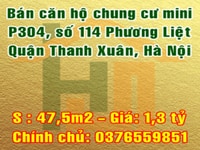 Bán chung cư mini, P304 - 114 phố Phương Liệt, Quận Thanh Xuân Bán chung cư mini, P304 - 114 phố Phương Liệt, Quận Thanh Xuân