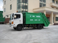Bán xe cuốn ép rác hino 9 khối Bán xe cuốn ép rác hino 9 khối