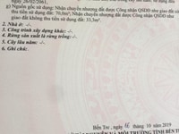 Bán gắp 103.3m2 đất phong nẩm có 70 thổ cư Bán gắp 103.3m2 đất phong nẩm có 70 thổ cư