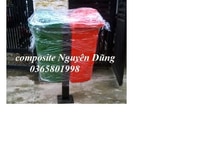 Thùng rác uy tín treo đôi 50l nhưa composite nguyên dũng Thùng rác uy tín treo đôi 50l nhưa composite nguyên dũng