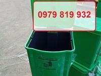 Thùng rác y tế 20 lít màu xanh lá vàng Thùng rác y tế 20 lít màu xanh lá vàng