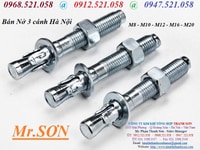 Nở 3 cánh mạ kẽm M8- M24,nở sắt móc tròn,bu lông nở sắt cỡ to M18 /M20 Nở 3 cánh mạ kẽm M8- M24,nở sắt móc tròn,bu lông nở sắt cỡ to M18 /M20