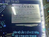 Căn hộ lầu 1 Cư xá Bàu Cát 2 P10 Q.Tân Bình Căn hộ lầu 1 Cư xá Bàu Cát 2 P10 Q.Tân Bình