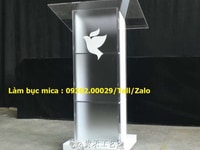 Mẫu bục phát biểu bằng mica gia công Mẫu bục phát biểu bằng mica gia công