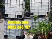 Bồn nhựa cũ 1000l có khung thép; thùng nhựa 1000l có khung thép Bồn nhựa cũ 1000l có khung thép; thùng nhựa 1000l có khung thép