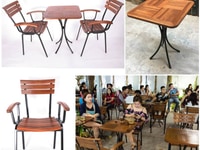 Bộ Moon - 1 bàn 4 ghế có tay vịn Bộ Moon - 1 bàn 4 ghế có tay vịn