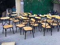 Ghế sắt cafe chữ X giá rẻ đẹp. Ghế sắt cafe chữ X giá rẻ đẹp.