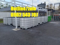 Tank hóa chất ibc 1000l, thùng chứa hóa chất 1000l có khung thép Tank hóa chất ibc 1000l, thùng chứa hóa chất 1000l có khung thép