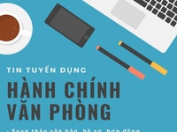 Tuyển 2 nhân viên hành chính văn phòng Tuyển 2 nhân viên hành chính văn phòng