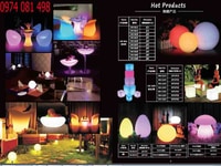 Bàn ghế nhựa led đổi màu phát sáng Bàn ghế nhựa led đổi màu phát sáng