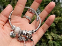 Vòng pandora charm- bạc thái 925 Vòng pandora charm- bạc thái 925