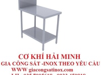 Bàn để gia vị inox 2 tầng hải minh Bàn để gia vị inox 2 tầng hải minh