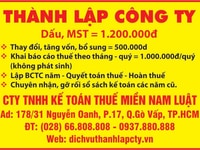 Công ty TNHH kế toán Thuế Miền Nam Luật Công ty TNHH kế toán Thuế Miền Nam Luật