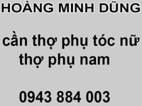 Cần thợ phụ tóc nữ, thợ phụ nam Cần thợ phụ tóc nữ, thợ phụ nam