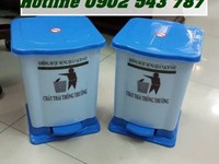 Thùng rác y tế 10 lít màu xanh, thùng rác đạp chân y tế 10 lít Thùng rác y tế 10 lít màu xanh, thùng rác đạp chân y tế 10 lít