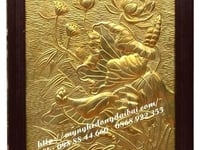 Tranh đồng phù điêu hoa sen PDHS11 Tranh đồng phù điêu hoa sen PDHS11