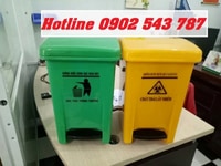 Thùng rác đạp chân y tế 25 lít, thùng rác y tế 25 lít màu xanh Thùng rác đạp chân y tế 25 lít, thùng rác y tế 25 lít màu xanh