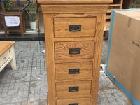 Tủ đựng đồ 5 ngăn kéo đứng gỗ sồi KT:53x41x117 Tủ đựng đồ 5 ngăn kéo đứng gỗ sồi KT:53x41x117