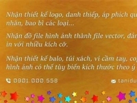 Nhận thiết kế logo, banner, balo túi xách - uy tín, chất lượng, giá rẻ Nhận thiết kế logo, banner, balo túi xách - uy tín, chất lượng, giá rẻ