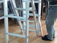 Thanh lý thang nhôm chữ m 3.7m Thanh lý thang nhôm chữ m 3.7m