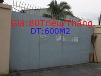 Cho thuê kho rộng gần 600m2, chỉ 80 triệu Cho thuê kho rộng gần 600m2, chỉ 80 triệu
