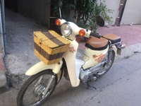 Honda Cub 50cc màu trắng nguyên bản-217 Honda Cub 50cc màu trắng nguyên bản-217
