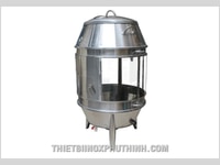Lò quay vịt dùng than ốp kính - thiết bị inox phú thịnh Lò quay vịt dùng than ốp kính - thiết bị inox phú thịnh