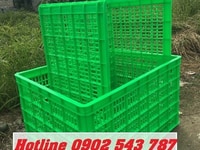 Sóng nhựa hở HS015, sọt nhựa đựng hàng 26 bánh xe Sóng nhựa hở HS015, sọt nhựa đựng hàng 26 bánh xe