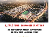 Chỉ 3,1ty/Lô Shophouse Đã Xây Thô - Dự Án Vincom Cẩm Phả Quảng Ninh Chỉ 3,1ty/Lô Shophouse Đã Xây Thô - Dự Án Vincom Cẩm Phả Quảng Ninh