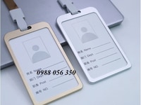 Bao thẻ kim loại, dây đeo thẻ in logo Bao thẻ kim loại, dây đeo thẻ in logo