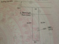 Bán đất Mặt tiền Mai Bá Hương, phường 5, 5m x 25,5m, Thổ cư 100%. Bán đất Mặt tiền Mai Bá Hương, phường 5, 5m x 25,5m, Thổ cư 100%.