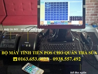 Bán máy tính tiền trọn bộ giá rẻ cho trà sữa, quán kem Bán máy tính tiền trọn bộ giá rẻ cho trà sữa, quán kem
