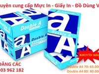 Khuyến Mãi giấy Double A4 70 (Chuyên cung cấp Mực In - Giấy In - VPP) Khuyến Mãi giấy Double A4 70 (Chuyên cung cấp Mực In - Giấy In - VPP)