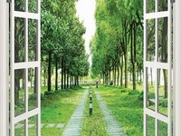 Tranh cửa sổ 3d- mẫu gạch tranh 3d cửa sổ Tranh cửa sổ 3d- mẫu gạch tranh 3d cửa sổ