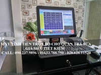 Trọn bộ máy tính tiền giá rẻ cho quán trà sữa, quán kem, quán cafe Trọn bộ máy tính tiền giá rẻ cho quán trà sữa, quán kem, quán cafe