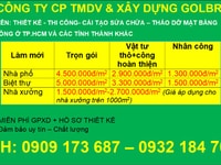 CTY CP TMDV & XÂY DỰNG GOLBRI chuyên thiết kế thi công cải tạo CTY CP TMDV & XÂY DỰNG GOLBRI chuyên thiết kế thi công cải tạo