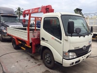 Xe tải Hino XZU650L gắn cẩu tải trọng 1.1 tấn vào thành phố trả góp Xe tải Hino XZU650L gắn cẩu tải trọng 1.1 tấn vào thành phố trả góp