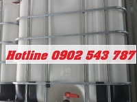 Bồn nhựa trắng 1000 lít có khung sắt đã qua súc rửa đựng hóa chất Bồn nhựa trắng 1000 lít có khung sắt đã qua súc rửa đựng hóa chất