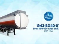 Ro-moc Xăng Dầu, Hóa Chất 40 Khối - Bồn Hợp Kim Nhôm Ro-moc Xăng Dầu, Hóa Chất 40 Khối - Bồn Hợp Kim Nhôm
