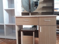 Bàn Trang Điểm Gương Tròn 2 Thoại 1 Cánh, Màu A61. Bàn Trang Điểm Gương Tròn 2 Thoại 1 Cánh, Màu A61.
